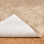 vidaXL Tapis en fausse Tafalla Beige 240 x 340 cm Polyester