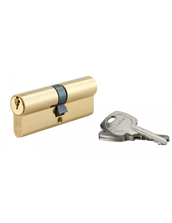 THIRARD - Cylindre de serrure double entrée STD UNIKEY (achetez-en plusieurs  ouvrez avec la même clé)  40x40mm  3 clés  laiton