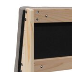 vidaXL Tête de lit capitonnée Taupe 120 cm Pin massif