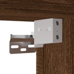 vidaXL Armoire murale chêne marron 80x36 5x35 cm bois d'ingénierie