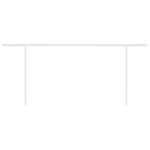 vidaXL Auvent automatique rétractable avec poteaux 6x3 5 m Crème