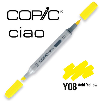 Marqueur à l'alcool Copic Ciao Y08 Acid Yellow