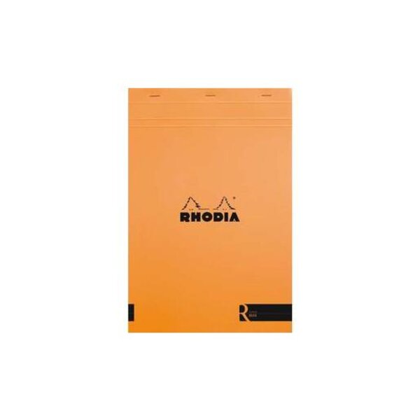 Bloc agrafé 'Le R' ORANGE N°18 21x29 7cm 70F 90g ligné CLAIREFONTAINE