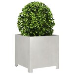 vidaXL Jardinières 2 Pièces 40x40x40 cm acier inoxydable