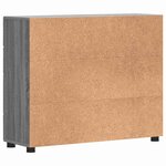 vidaXL Buffet Sonoma gris 88 5 x 30 5 x 73 cm Bois d'ingénierie