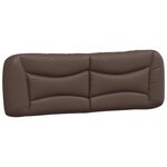 vidaXL Lit avec matelas marron 160x200 cm similicuir