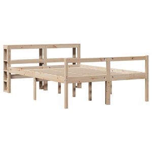 vidaXL Lit pour personne âgée et tête de lit 120x200cm bois pin massif