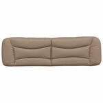 vidaXL Coussin de tête de lit Hvar cappuccino 180 cm similicuir
