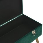 vidaXL Banc avec compartiment de rangement 80 cm Vert Velours