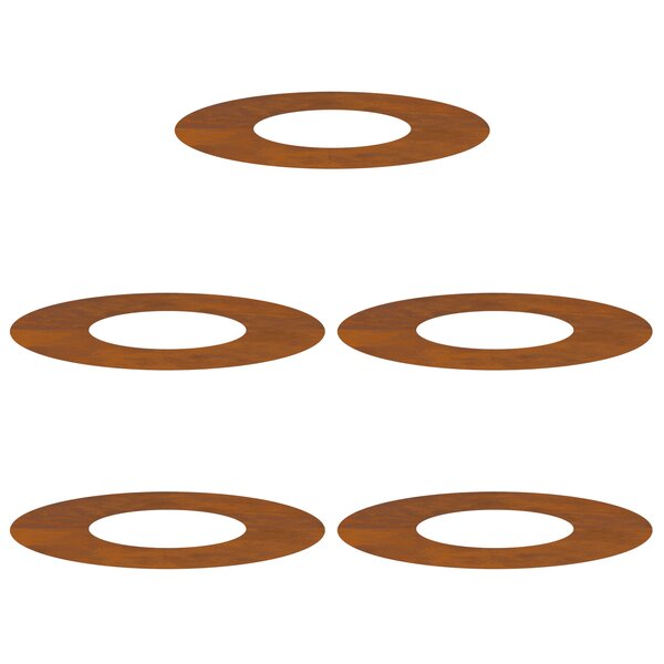vidaXL Pot en acier corten Acier corten Grand Empilable