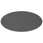 vidaXL Table basse Gris 110x55x45 cm Bois massif de pin
