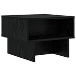 vidaXL Table basse Chêne noir 48 x 46 x 35 cm Bois d'ingénierie
