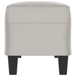 vidaXL Banc Gris clair 100x35x41 cm Tissu microfibre