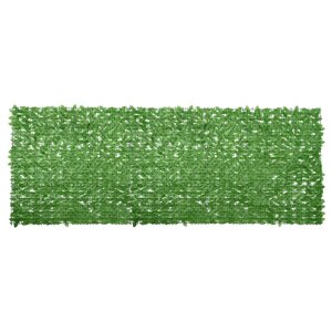 vidaXL Écran de balcon avec feuilles vert 400x150 cm