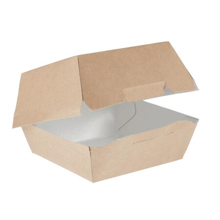 Lot de 250 boîtes burger kraft compostable - colpac -  - papier