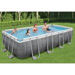 Bestway Ensemble de piscine Power Steel Rectangulaire 549x274x122 cm