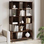 vidaXL Bibliothèque chêne fumé 102x28x172 cm bois d'ingénierie