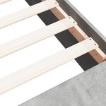 vidaXL Cadre de lit gris béton 90x200 cm bois d'ingénierie