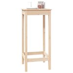 vidaXL Table de bar 50x50x110 cm bois massif de pin