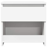 vidaXL Tables de chevet 2 Pièces Blanc 40x30x39 cm Bois d'ingénierie