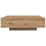 vidaXL Table basse Chêne artisanal 100 x 100 x 31 cm Bois d'ingénierie