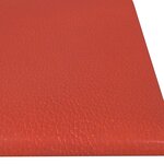 vidaXL Panneaux muraux 12 Pièces Rouge 60x15 cm Similicuir 1 08 m²