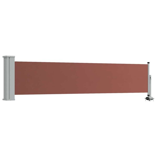 vidaXL Auvent latéral rétractable de patio 60x300 cm Marron