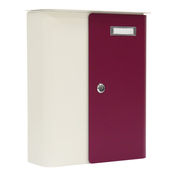 Profirst ziefen boîte aux lettres blanche rouge baie