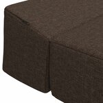 vidaXL Canapé-lit pliable Taupe 200 x 70 x 15 cm Tissu
