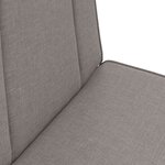 vidaXL Fauteuil de sol ajustable Taupe Tissu