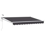 vidaXL Auvent rétractable électrique Anthracite 3 x 2 5 m