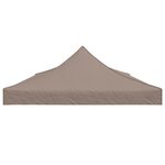 vidaXL Toit de tente de réception 6x3 m Taupe 270 g/m²