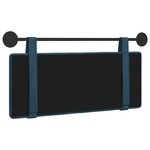 vidaXL Tête de lit suspendue Bleu Velours