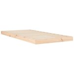vidaXL Cadre de lit 90x200 cm Bois de pin massif