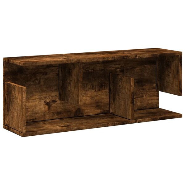 vidaXL Armoire murale 80x20x30 cm chêne fumé bois d'ingénierie