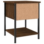 vidaXL Tables de chevet 2 Pièces chêne marron 34x35 5x45 cm