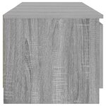 vidaXL Meuble TV avec lumières LED Sonoma gris 140x40x36 cm
