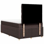 vidaXL Sommier à lattes de lit avec matelas Marron foncé 120x200 cm