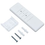 vidaXL Auvent automatique capteur de vent et LED 5x3 m Bleu et blanc