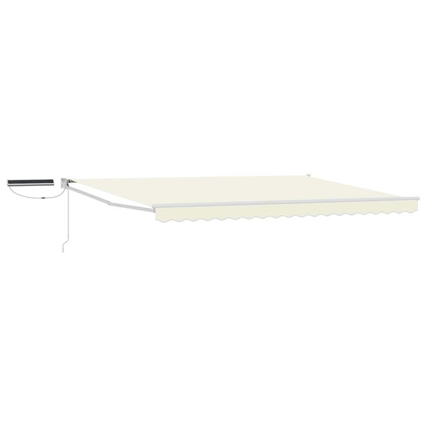 vidaXL Auvent rétractable électrique Crème et Blanc 4 × 3 m