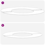 vidaXL Pot de fleurs en céramique Blanc Céramique Grand Rond Moderne
