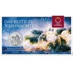 Pièce de monnaie 1,50 euro Autriche 2021 1 once argent – Philharmonique (édition de Noël)
