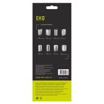 Eko ensemble sacs poubelle e 25-35 l 24x12 pièces blanc
