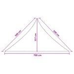 vidaXL Voile d'ombre 7 x 5 x 5 m HDPE