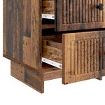vidaXL Cabinet de chevet avec tiroir Bois ancien 43 x 41 x 66 5 cm