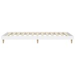 vidaXL Cadre de lit sans matelas blanc 90x200 cm bois d'ingénierie
