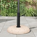 vidaXL Base de Parasol pour Poteaux de 37/42/52/58mm Béton Jaune 20 kg