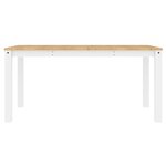 vidaXL Ensemble à manger Panama 5 Pièces blanc bois de pin massif