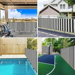 vidaXL Filet brise-vue anthracite et blanc 2x50 m PEHD 195 g/m²