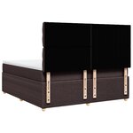 vidaXL Sommier à lattes de lit avec matelas Marron foncé 180x200 cm